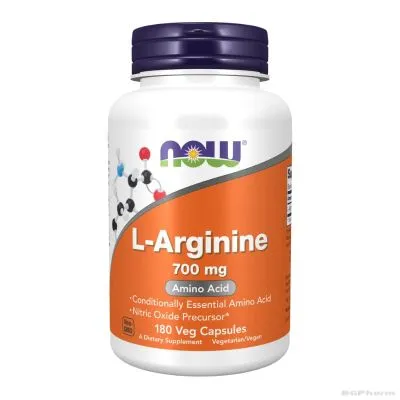 Л-Аргинин 700 мг х 180 веган капсули Now Foods | L-Arginine