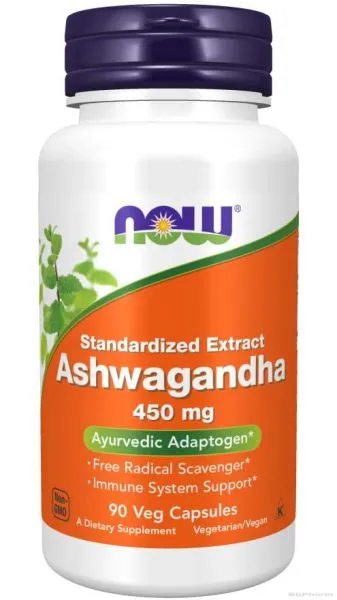 Ашваганда екстракт 450 мг х 90 Капсули Now Foods | Ashwagandha