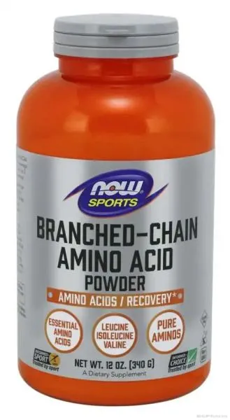 БЦАА Верижно разклонени аминокиселини на прах х 340 гр Now Foods | BCAA