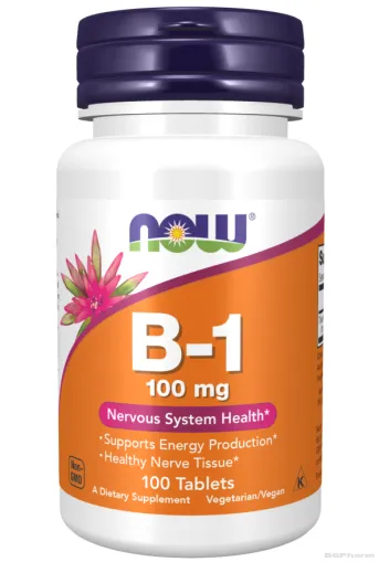 Тиамин (Витамин Б1) 100 мг х 100 таблетки Now Foods | Tiamine Vitamin B-1
