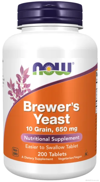 Бирена Мая 650 мг х 200 таблетки Now Foods | Brewer's Yeast