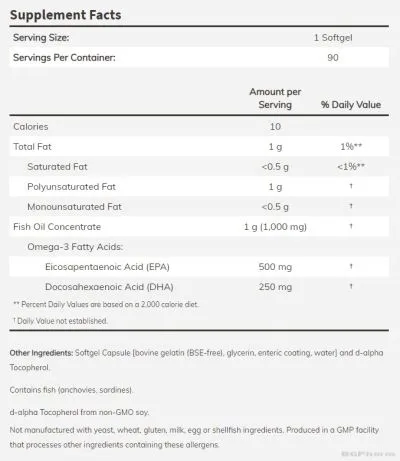 Ултра Омега 3 Рибено масло х 180 меки капсули Now Foods | Ultra Omega 3