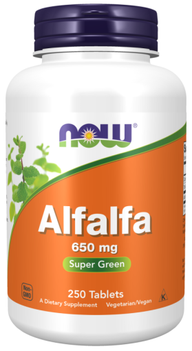 Люцерна екстракт 500 мг  х 250 капсули Now Foods | Alfalfa Leaf