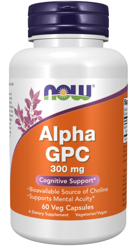 АЛФА GPC 300 мг х 60 капсули Now Foods | Alpha GPC