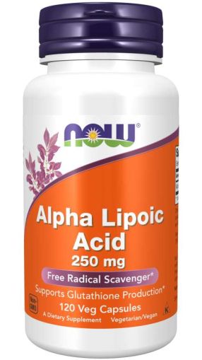 Алфа Липоева Киселина 250 мг х 120 капсули Now Foods | Alpha-Lipoic Acid