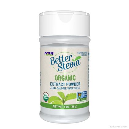 Стевия на прах ОРГАНИК х 28 гр Now Foods | Better Stevia Organic Powder