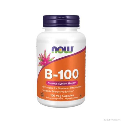 Витамин Б100 Комплекс х 100 капсули Now Foods | Vitamin B-100 Complex