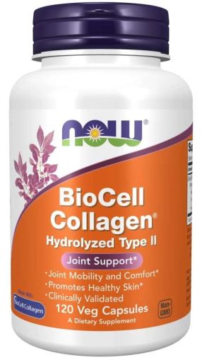 Биосел Колаген Тип 2 х 120 капсули Now Foods | Biocell Collagen