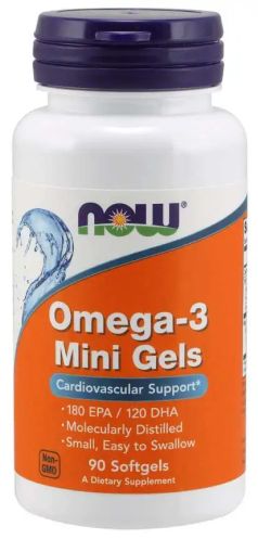 Омега 3 мини дражета 500 мг х 90 Now Foods | Omega-3 Fish Oil