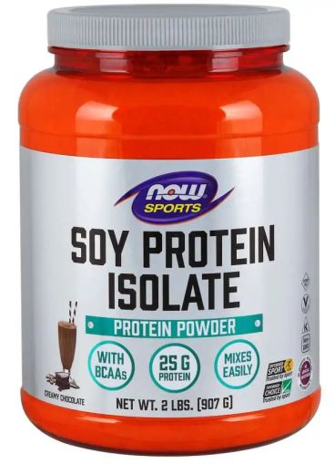 Соев Протеин Изолат с вкус на шоколад х 908 гр Now Foods Sports | Soy Protein Isolate