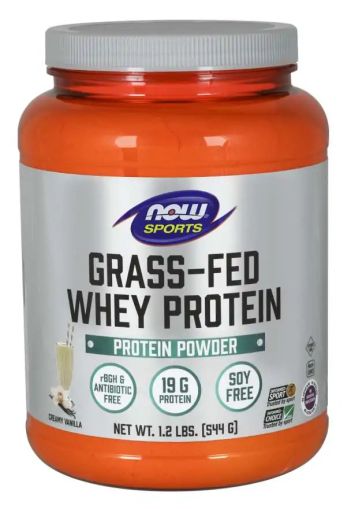 Суроватъчен протеин от свободни крави 544 гр Now Foods | Grass-Fed Whey Protein