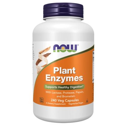 Растителни храносмилателни ензими х 240 капсули Now Foods | Plant Enzymes