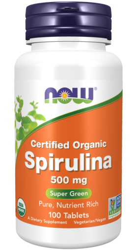 Спирулина БИО 500 мг х 100 таблетки Now Foods | Spiruluna