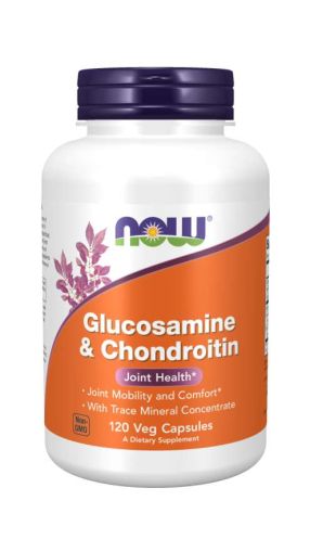 Глюкозамин и Хондроитин + Минерали х 120 капсули Now Foods | Glucosamine, Chondroitin + Trace Mineralis