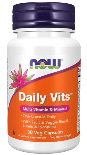 ДЕЙЛИ ВИТС Ежедневни Мултивитамини х 30 капсули Now Foods | Daily Vits