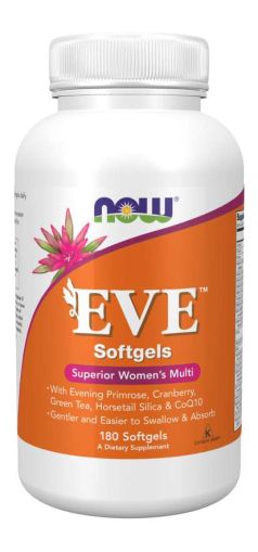 EVE Мултивитамини за жени х 180 меки капсули Now Foods | Eve Multies