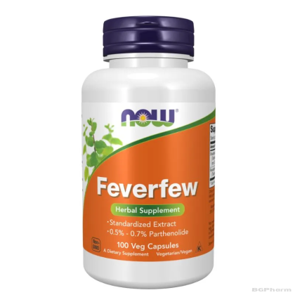 Вратига екстракт 400 мг х 100 капсули Now Foods | Feverfew