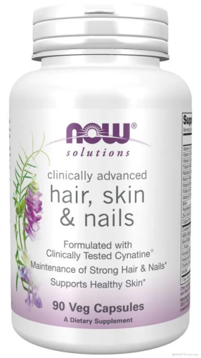 Витамини за коса, кожа и нокти х 90 Капсули Now Foods | Hair, Skin, Nails