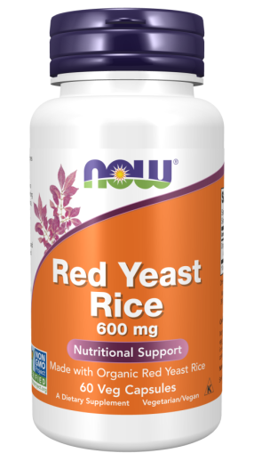 Мая от червен ориз 600 мг х 60 капсули Now Foods | Red Rice Yeast