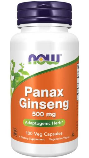 Женшен екстракт (китайски, корейски) 500 мг х 100 капсули Now Foods | Panax Ginseng