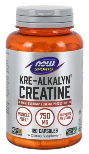 Кре-Алкалин 750 мг х 120 капсули Now Foods | Kre-Alkalyn Creatine