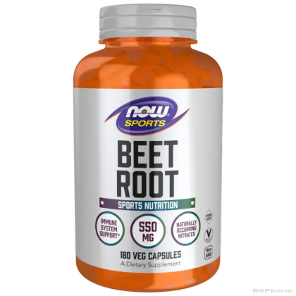 Цвекло корен 550 мг х 180 капсули Now Foods Sports | Beet Root