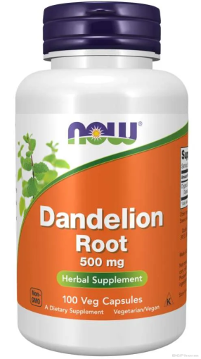 Глухарче корен 500 мг х 100 Капсули Now Foods | Dandelion Root