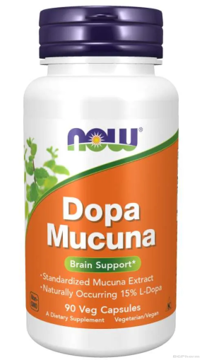 Допа Мукуна х 90 капсули Now Foods | Dopa Mucuna