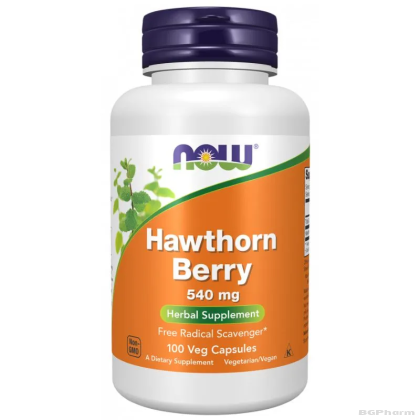 Глог плод екстракт 540 мг х 100 капсули Now Foods | Hawthorn Berry