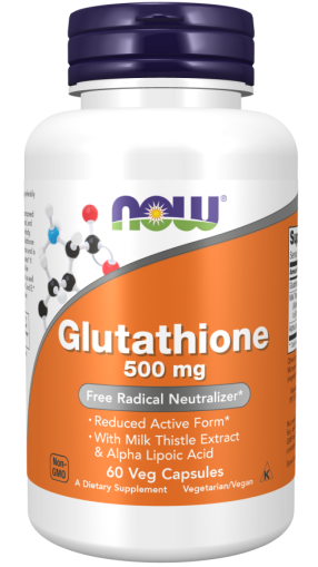 Л-Глутатион 500 мг х 60 капсули Now Foods | Glutathione