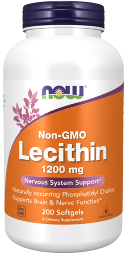 Лецитин 1200 мг х 200 меки капсули Now Foods | Non-GMO Soy Lecithin