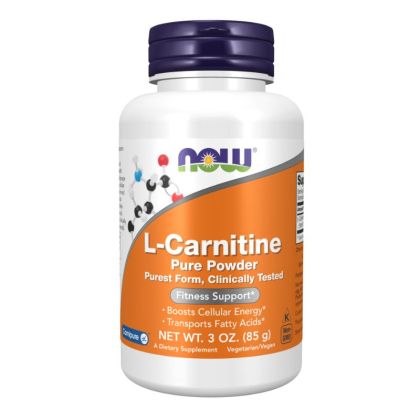 Л-Карнитин на прах 85 гр Now Foods | Carnipure L-Carnitine Powder