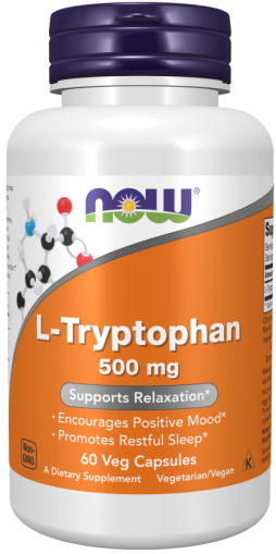 Л-Триптофан 500 мг х 60 капсули Now Foods | L-Tryptophan