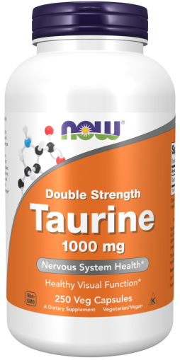 Таурин 1000 мг х 250 капсули Now Foods | Taurine