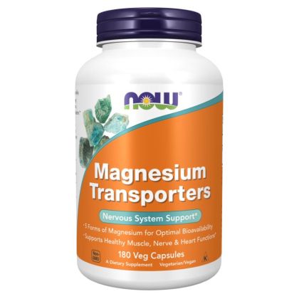 Магнезиев транспортер х 180 капсули Now Foods | Magnesium Transporter