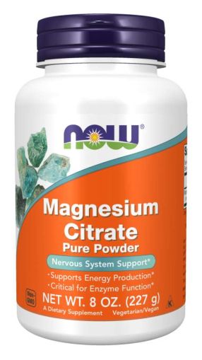 Магнезий цитрат на прах 227 гр Now Foods | Magnesium Citrate