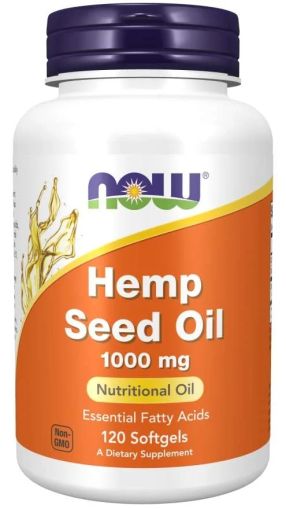 Масло от Конопено семе 1000 мг х 120 меки капсули Now Foods | Hemp Seed Oil