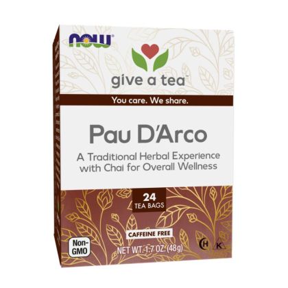 Пау Дарко чай х 24 филтърни пакетчета Now Foods | Pau D'arco