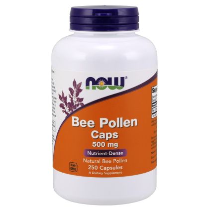 Пчелен прашец 500 мг х 250 капсули Now Foods | Bee Pollen