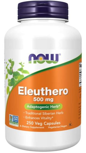 Сибирски женшен 500 мг х 250 капсули Now Foods | Eleuthero