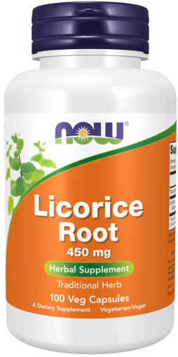 Сладък Корен 450 мг х 100 капсули Now Foods | Licorice Root