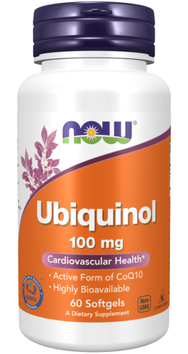 Убиквинол Коензим Q10 100 мг х 60 меки капсули Now Foods | Ubiquinol