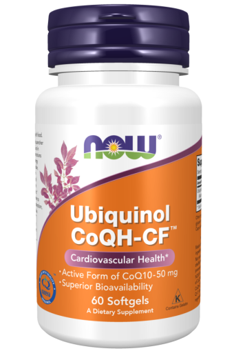 Убиквинол Коензим Q10 CoQH-CF 50 мг х 60 меки капсули Now Foods | Ubiquinol