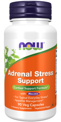 ADRENAL STRESS SUPPORT За намаляване ка кортизола х 90 капсули Now Foods