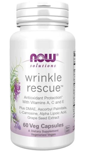 WRINKLE REASCUE Формула за кожа против бръчки х 60 капсули Now Foods