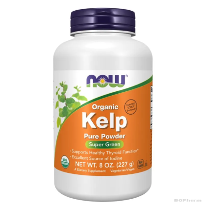 КЕЛП Органични морски водорасли на прах 227 гр Now Foods | Kelp Organic