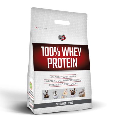 100% Чист суроватъчен протеин РАЗЛИЧНИ ВКУСОВЕ 2280 гр Pure Nutrition | Whey Protein