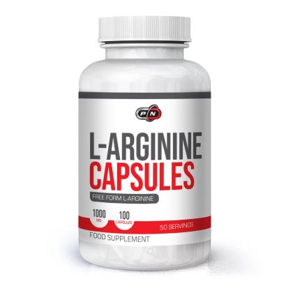 Л - Аргинин 1000 мг х 100 капсули Pure Nutrition | L-Arginine