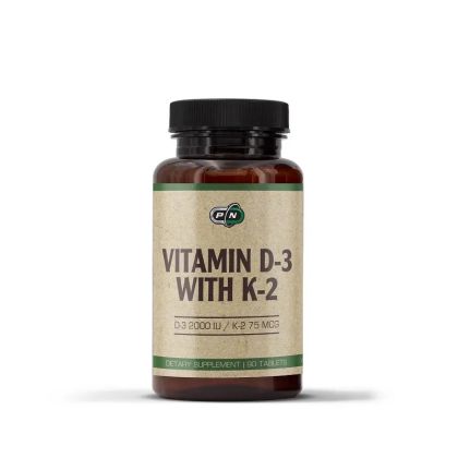 Витамин Д3 + К2 х 90 таблетки Pure Nutrition | Vitamin D3 + K2