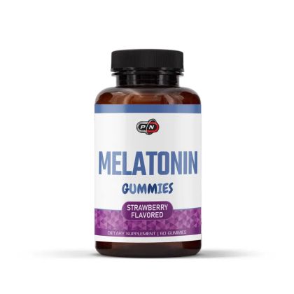 Мелатонин 1 мг х 60 желирани таблетки с вкус на Ягода Pure Nutrition | Melatonin Gummies